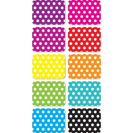 Ashley Productions Magnetic Mini Whiteboard Erasers, Dots, PK10 78103